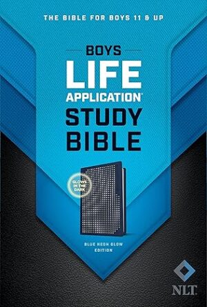 NLT Boys Life Application Study Bible Blue/Neon/Glow