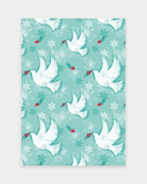 Robins and Doves Gift Wrap
