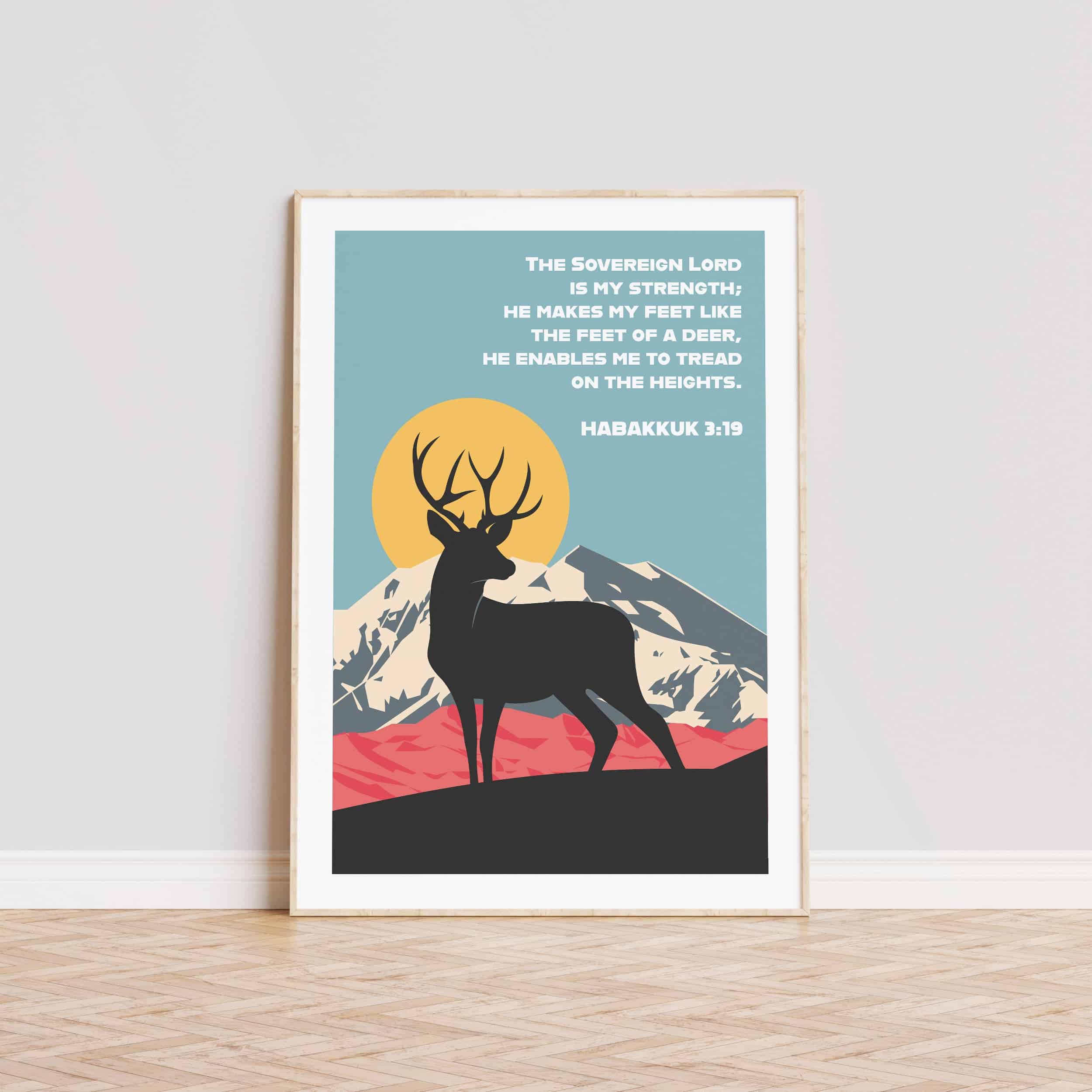 Habakkuk 3:19 poster