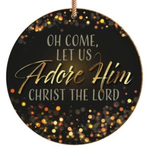 Adore Him ceramic decoration