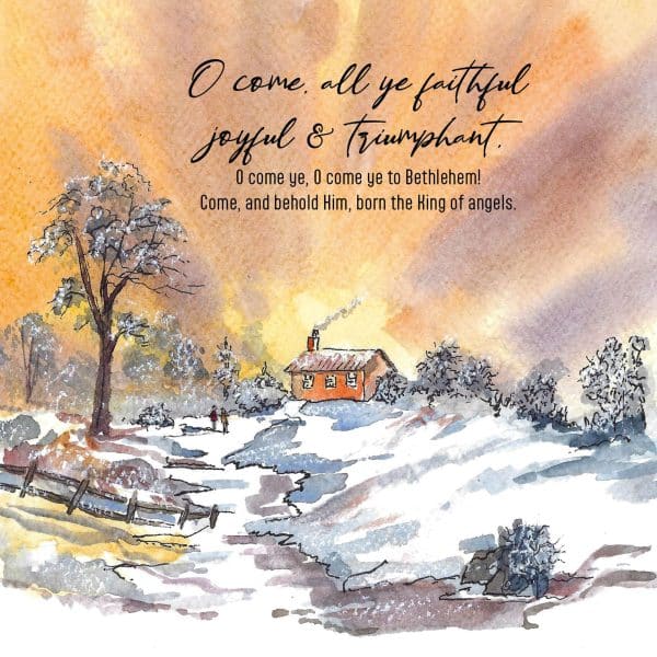 O Come all Ye Faithful Christmas cards
