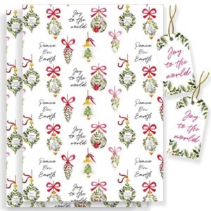 Baubles Christmas wrapping paper