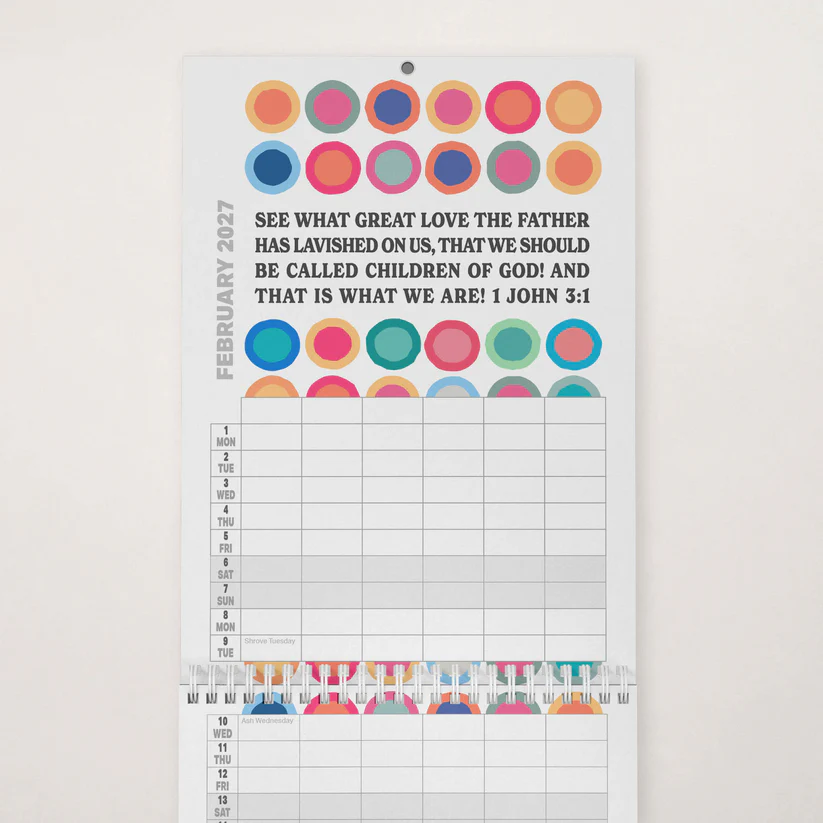 2027 Christian Poster Company Six Columns Calendar - Image 2