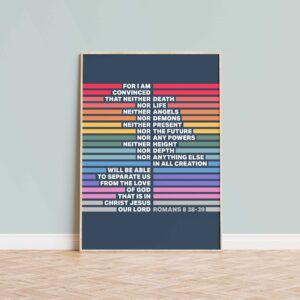Romans 8 v 38-39 poster