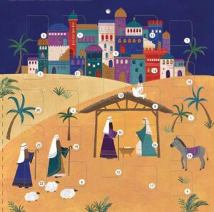 A Saviour Is Born Advent Calendar Card