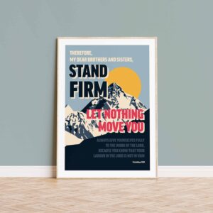 1 Corinthians 15 verse 58 poster