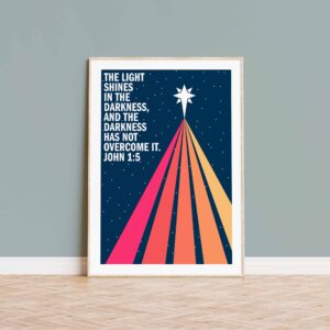 The light shines in the darkness.