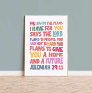 For I know the plans I have for you poster