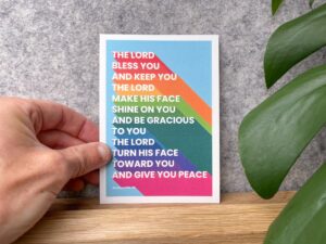 Postcard - 'The lord bless you and keep you'
