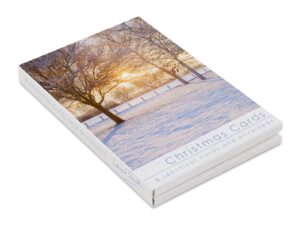 Christmas Card Wallet - Snow Sunrise (8 Cards)