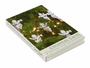 Christmas Card Wallet - Tree Angels (8 Cards)