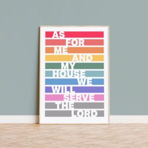As For Me and My House A4 Poster