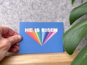 He Is Risen, Easter A6 Postcard