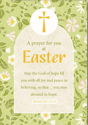 A Prayer For You At Easter Pack of 5 Compassion Charity Easter Cards