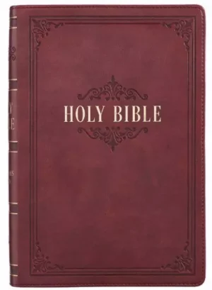 KJV Giant Print, Burgundy