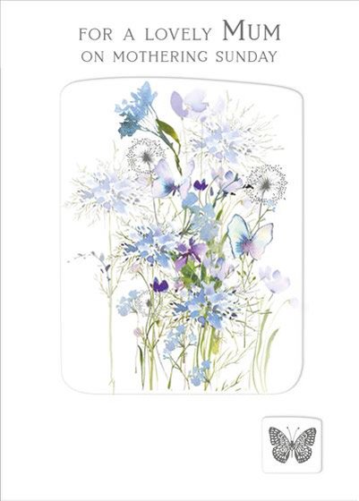 Mothering Sunday Single Card- Nigel Quiney Butterfly