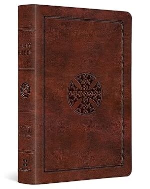 ESV Large Print Compact Bible, Brown
