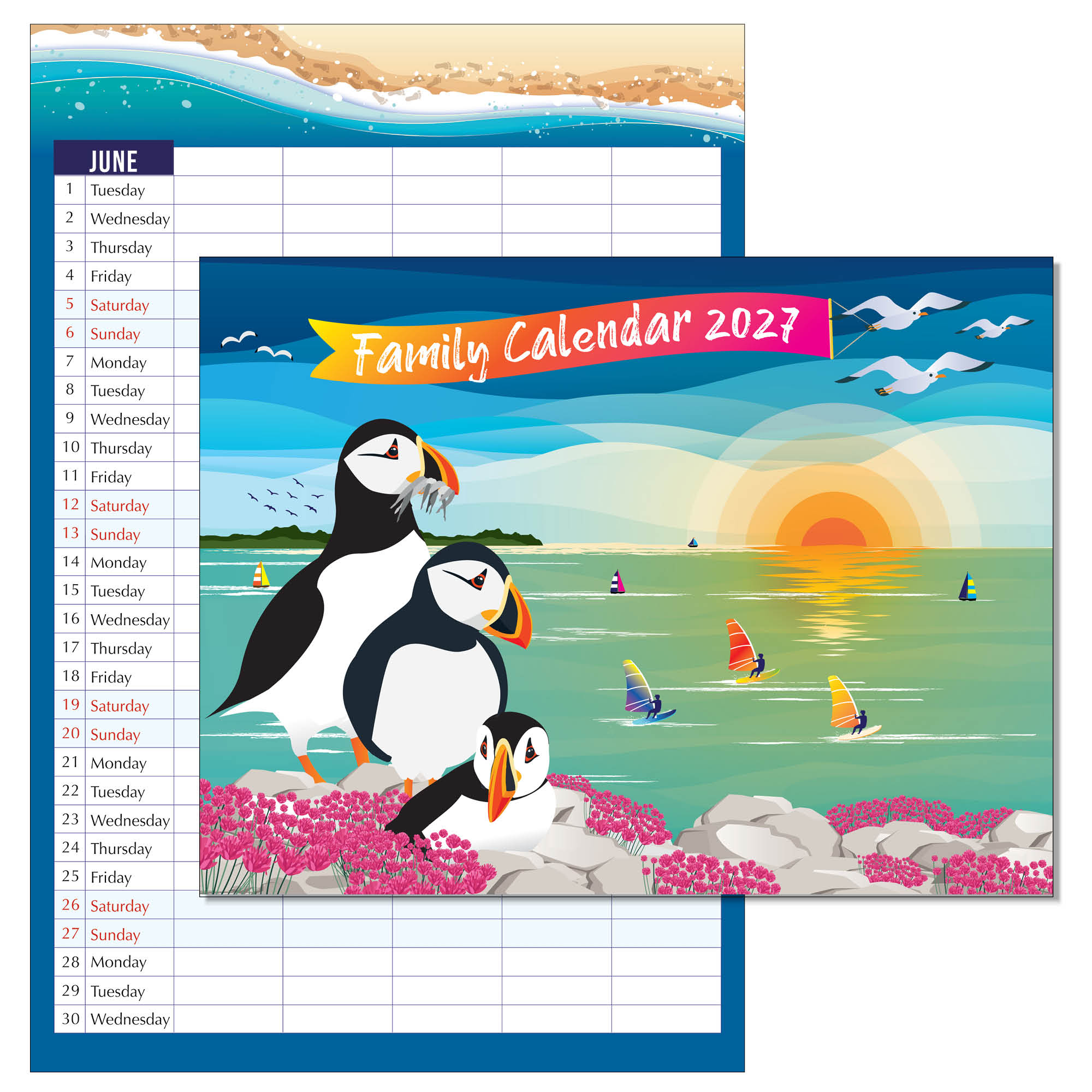 Just Cards Direct Family Calendar 2027