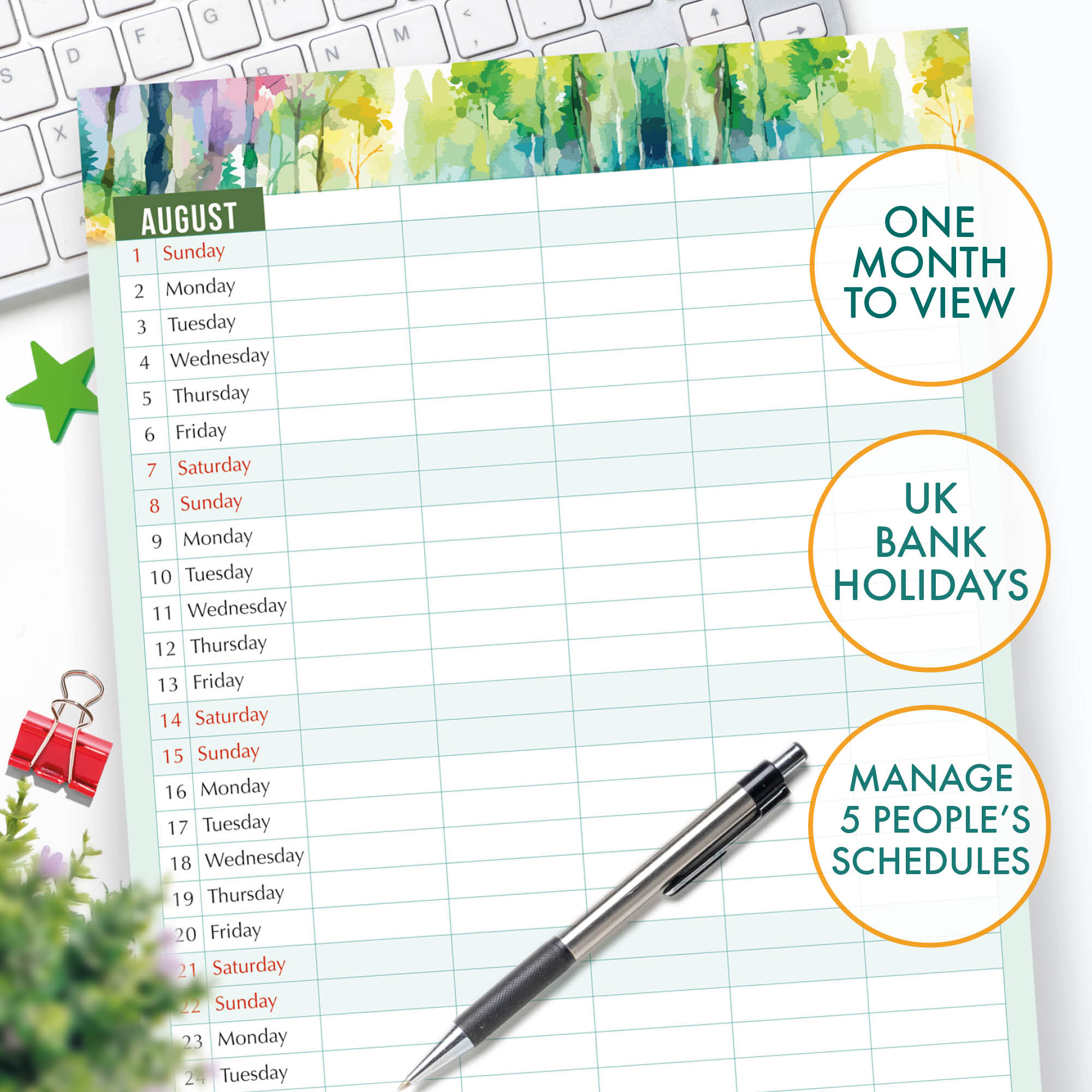 Just Cards Direct Family Calendar 2027 - Image 2