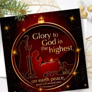 Glory Luxury Christian Christmas Cards