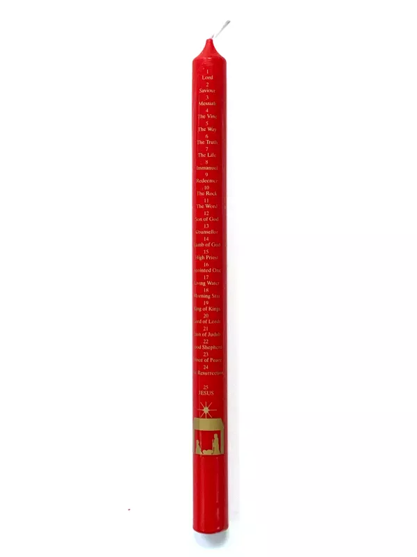 Advent Candle Red (Stable Scene)