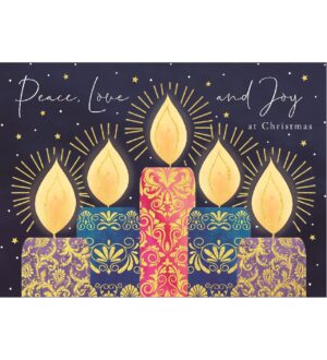 TLM - Peace, Love & Joy Christmas Cards (Pack of 10)
