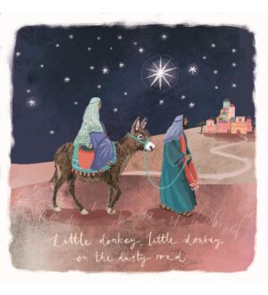 TLM - Little Donkey Christmas Cards (Pack of 10)