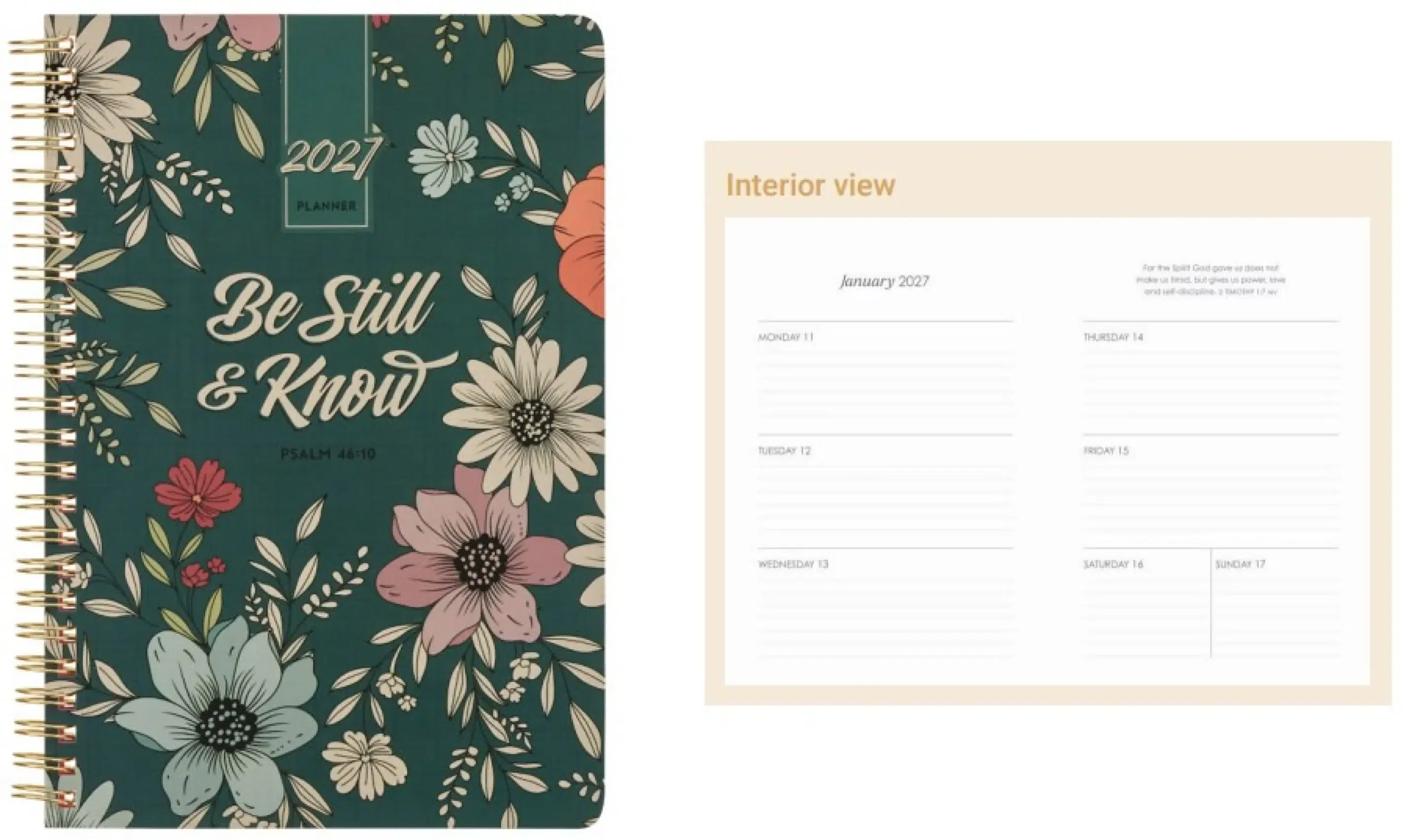 2027 Daily Planner-Be Still and Know