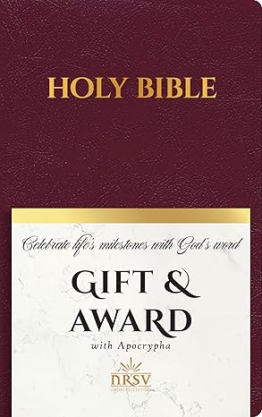 NRSVue Gift & Award Bible with Apocrypha, Burgundy