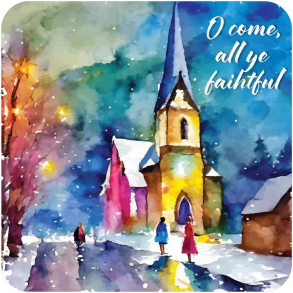 Faithful Christmas Coaster