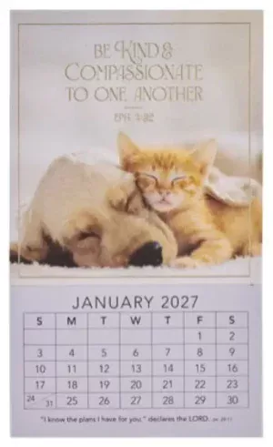 2027 Mini Magnetic Calendar: Be Kind & Compassionate Ephesians 4:32