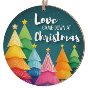 Christmas Love Ceramic Christmas Decoration/ Coaster
