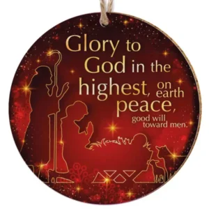 God in the Highest Ceramic Christmas Decoration/ Coaster