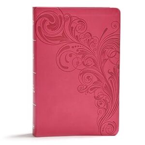 KJV Giant Print Reference Bible, Pink LeatherTouch