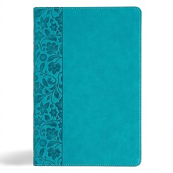 KJV Giant Print Reference Bible, Teal Leathertouch