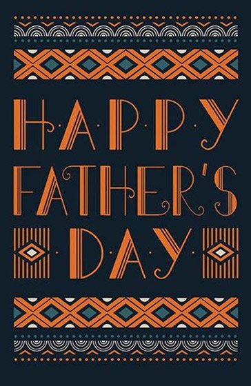 Father's Day Card - Geometric