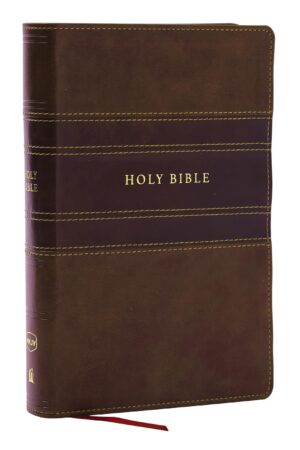 NKJV Personal Size Large Print Indexed Reference Bible, Brown