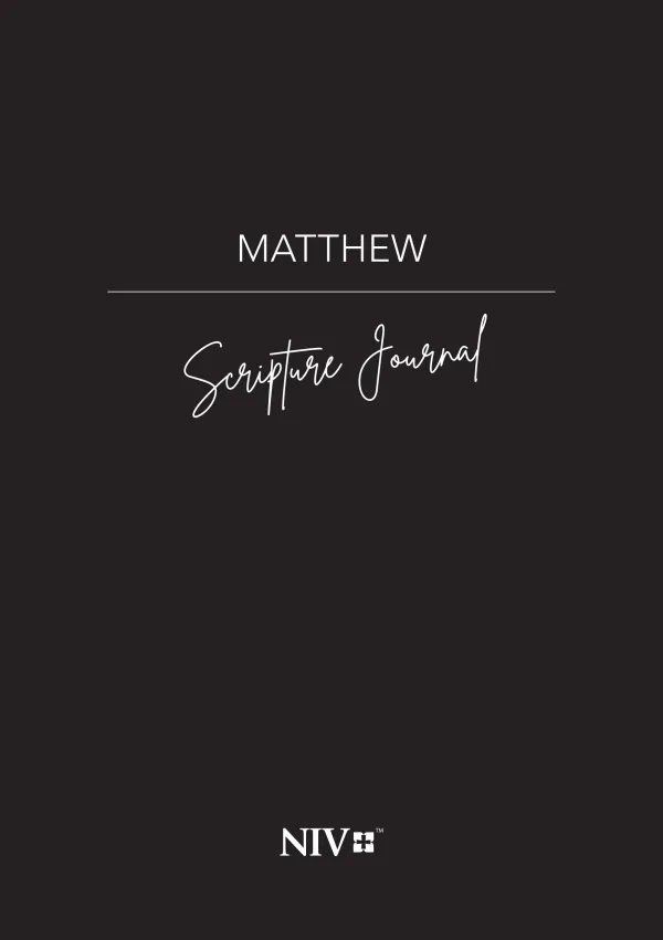 Matthew NIV Scripture Journal