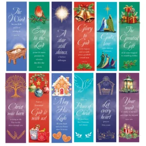 TLM - Christmas Bookmarks (Pack of 12 assorted)