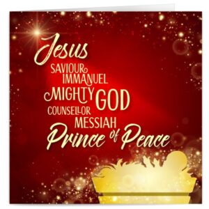 Saviour Luxury Christian Christmas Cards - Pack of 10