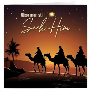 Seek Him Luxury Christian Christmas Cards - Pack of 10