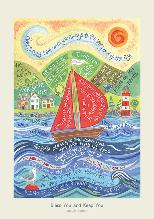 Bless You & Keep You (Sailboat) Card