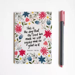 Psalm 118:24 - A6 Recycled Notebook