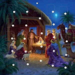 Sq. Advent Cal. Card: Stable Scene